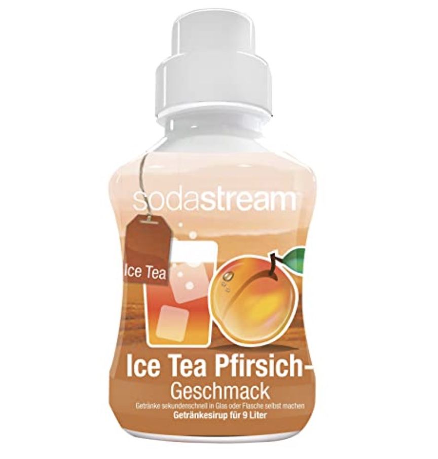 SodaStream Sirup Eistee Pfirsich (ergibt 9 Liter Fertiggetränk) für 1,76€   Prime Sparabo