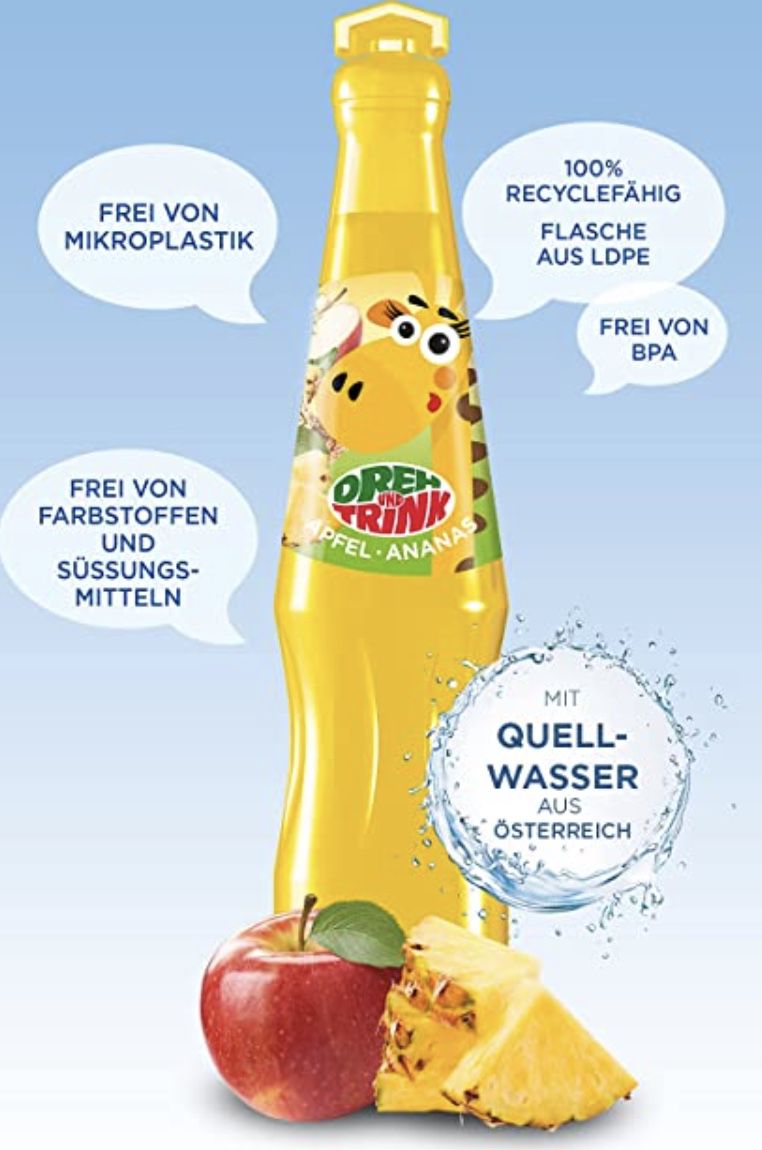 24er Pack Dreh und Trink Apfel Ananas 200ml Erfrischungsgetränk für 10,80€ (statt 14€)   Prime Sparabo