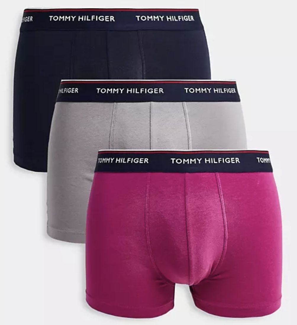 3er Pack Tommy Hilfiger Unterhosen aus elastischer Baumwolle in bunt ab 23,92€ (statt 31€)