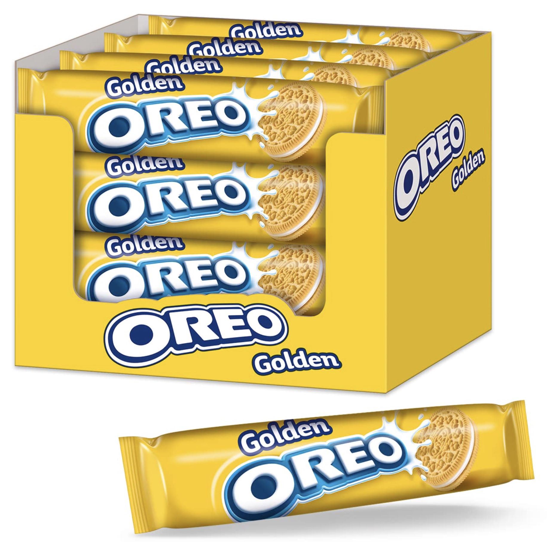 16er Pack Oreo Golden (154g) Doppelkeks mit Crème Füllung ab 10,50€ (statt 24€)