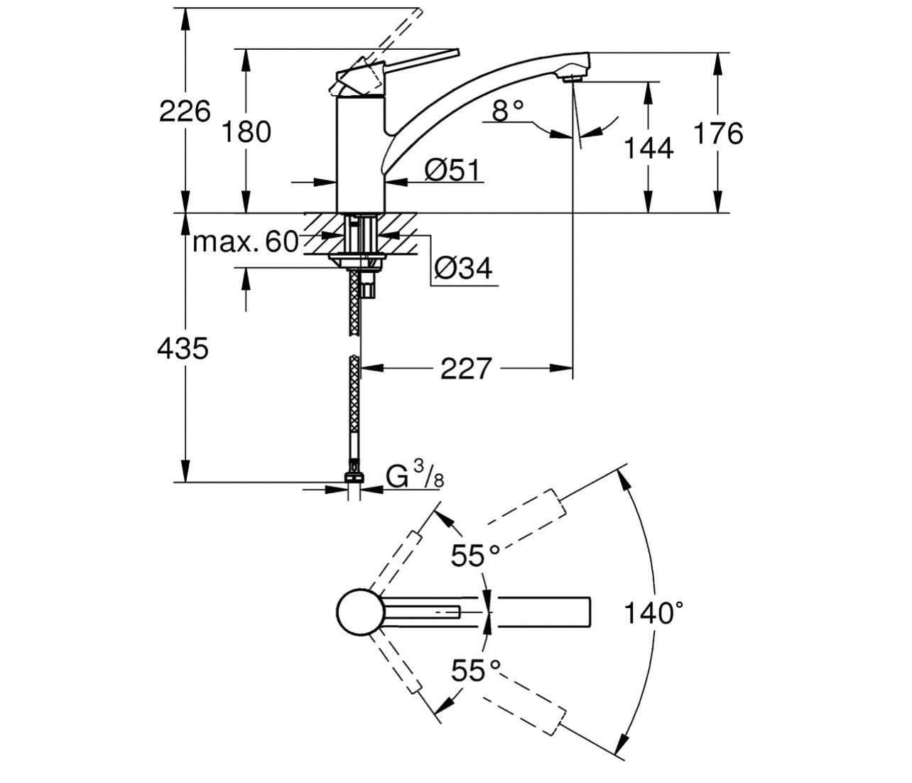 GROHE Swift Einhand Spültischbatterie für 59€ (statt 74€)