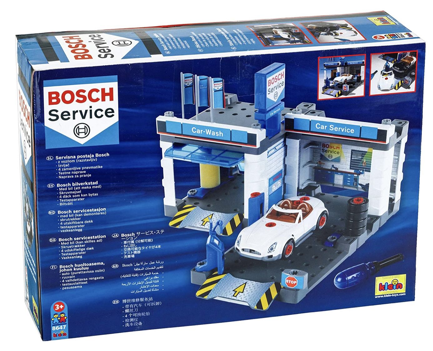 Theo Klein 8647 Bosch Car Service Station mit Waschanlage für 21,72€ (statt 32€)