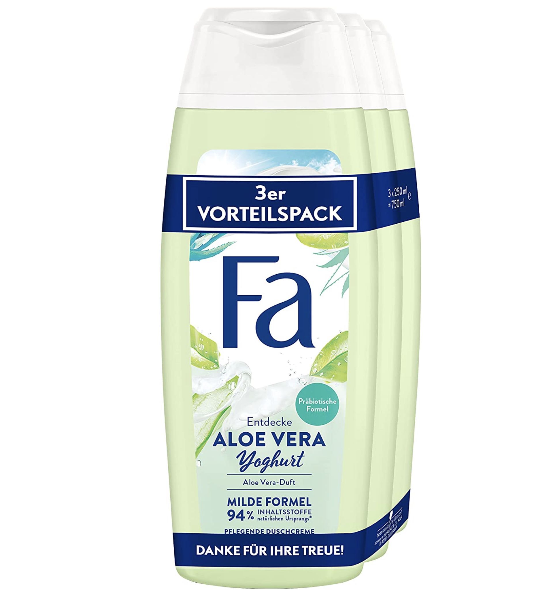 3x Fa Pflegendes Duschgel Aloe Vera Yoghurt für 1,99€   Prime Sparabo