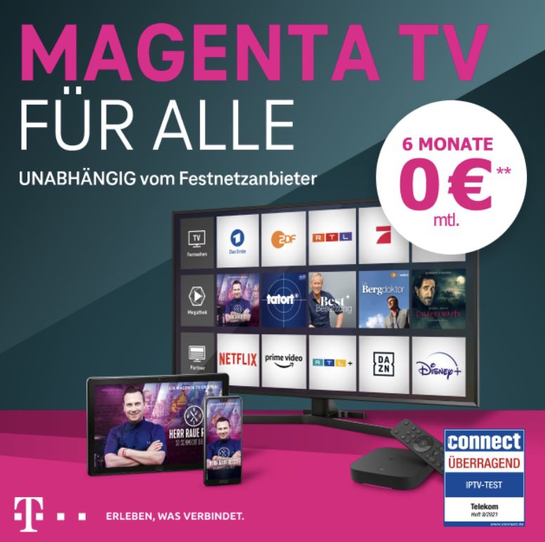 Knaller! 🤩 Telekom Magenta TV Smart inkl. RTL+ Premium für 5€ mtl. (statt 10€)