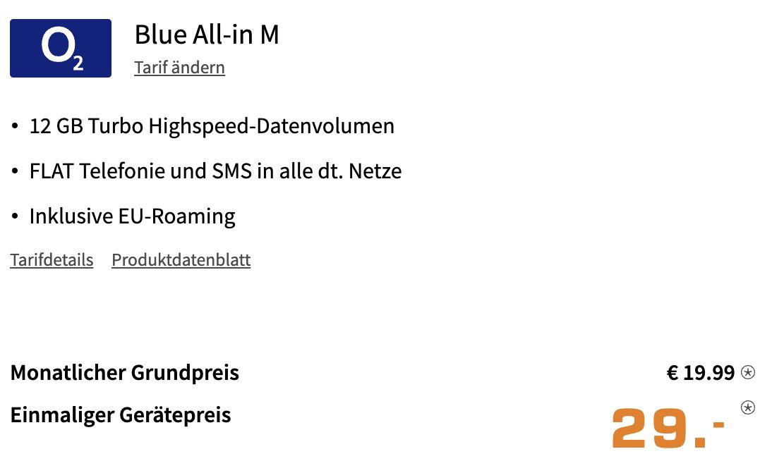 Xiaomi 12X mit 256GB für 29€ + o2 Allnet Flat mit 12GB LTE für 19,99€ mtl.