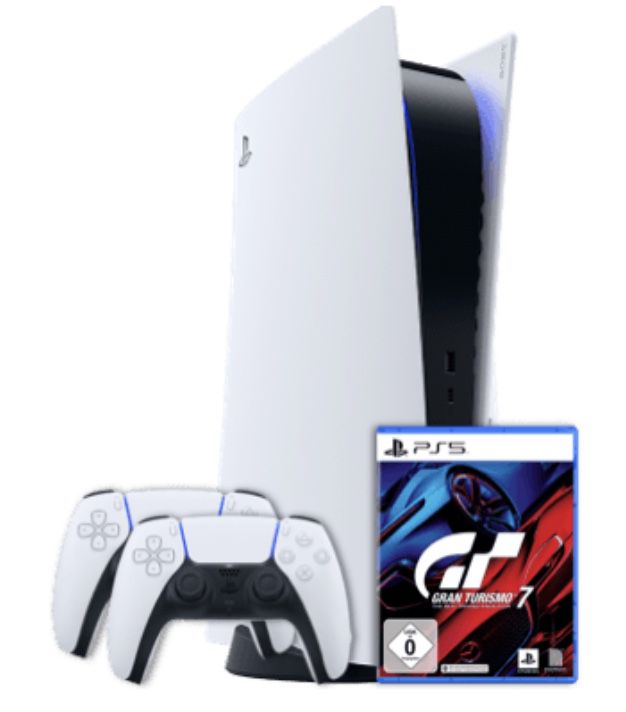 PlayStation 5 Disc Edition inkl. Gran Turismo 7 + 2. Controller für 1€ + o2 Allnet Flat mit 20GB LTE/5G für 49,99€ mtl.