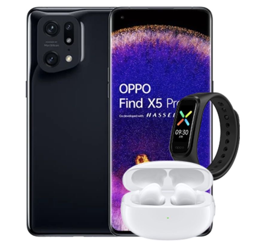 Oppo Find X5 Pro mit 256G + Kopfhörer + Sport Band für 1€ + o2 Allnet Flat mit 40GB LTE/5G für 42,99€ mtl.