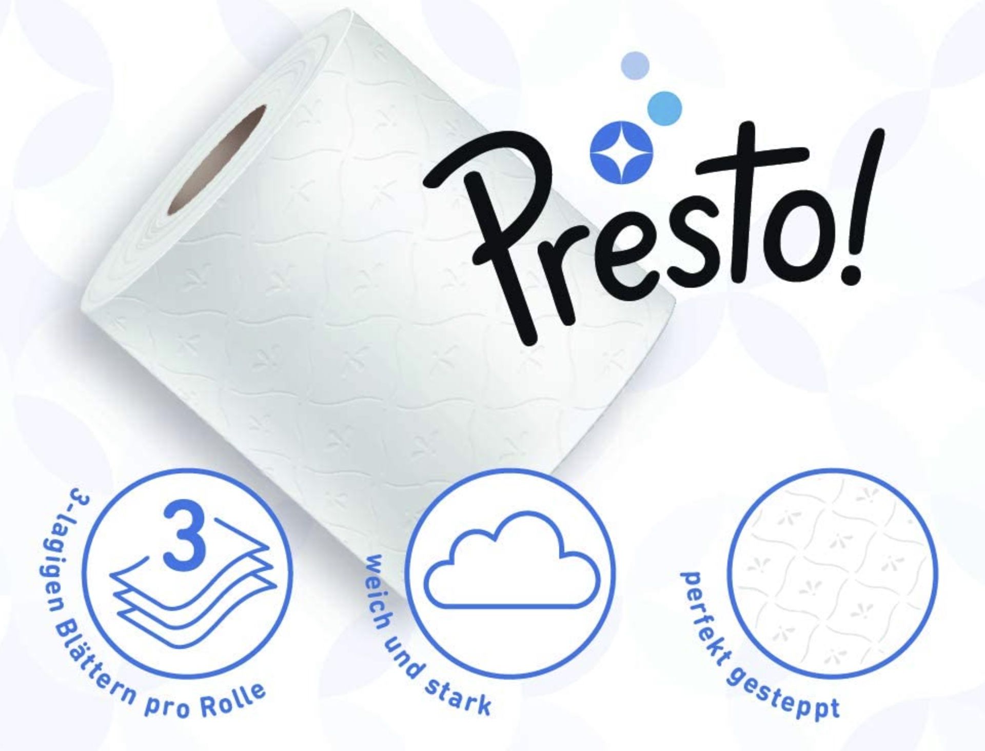 36 Rollen Presto! 3 lagiges Toilettenpapier je 200 Blatt ab 15,67€ (statt 18€)   Prime Sparabo