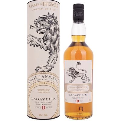 Lagavulin Single Malt Scotch Whisky 9 Jahre &#8211; Haus Lannister Game of Thrones Limitierte Edition 0.7 l für 62,99€ (statt 86€)