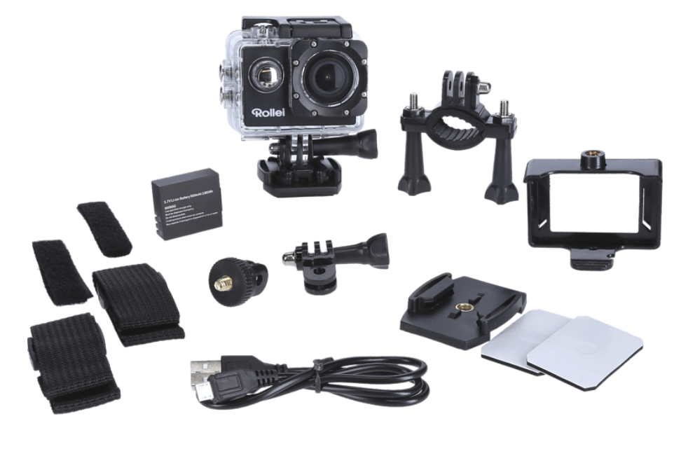 ROLLEI 4s Plus 4K Actioncam + Outdoor Zubehör Set für 34€ (statt 63€)