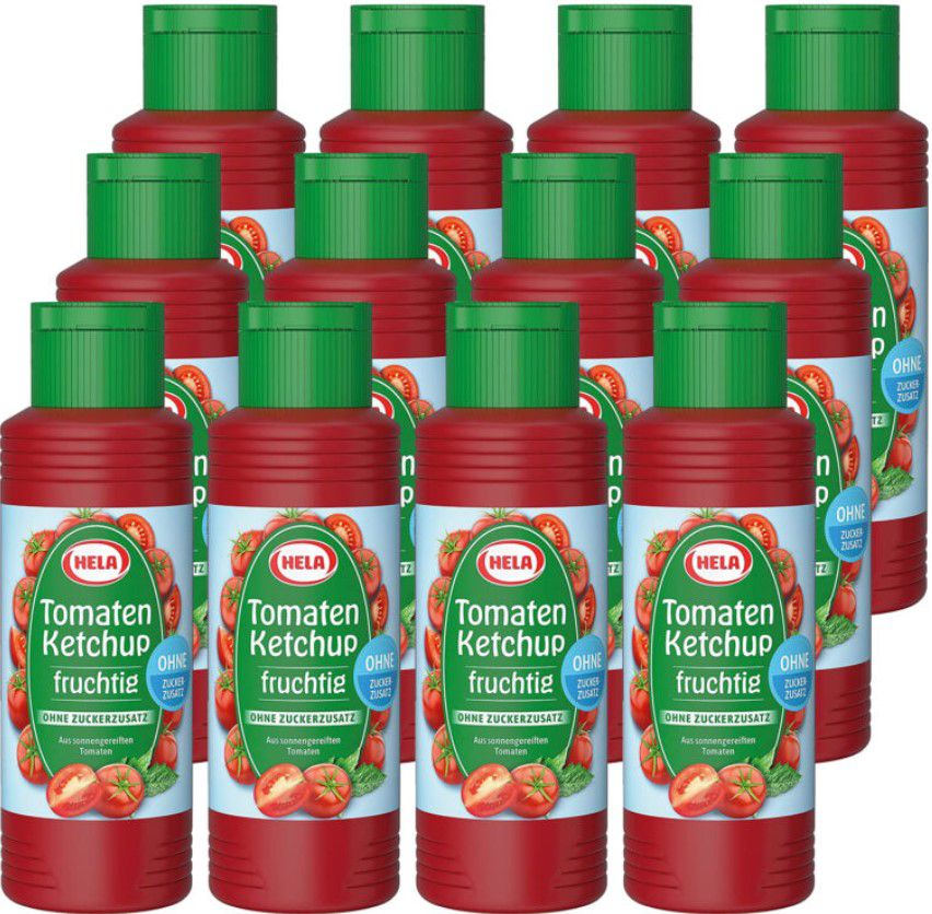 Hela Tomaten Ketchup fruchtig Sauce 12 x 300ml für 9,99€ (statt 19€) MHD 30.04.2022