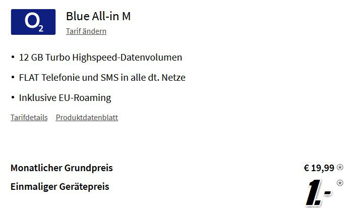 Samsung Galaxy S20 FE mit 128GB für 1€ + o2 Allnet Flat mit 12GB LTE für 19,99€ mtl.