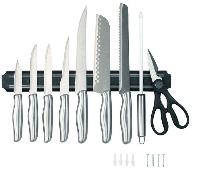 AVANTEX Messer Set 10 teilig inkl. Schärfer + Magnetleiste für 19,95€ (statt 25€)