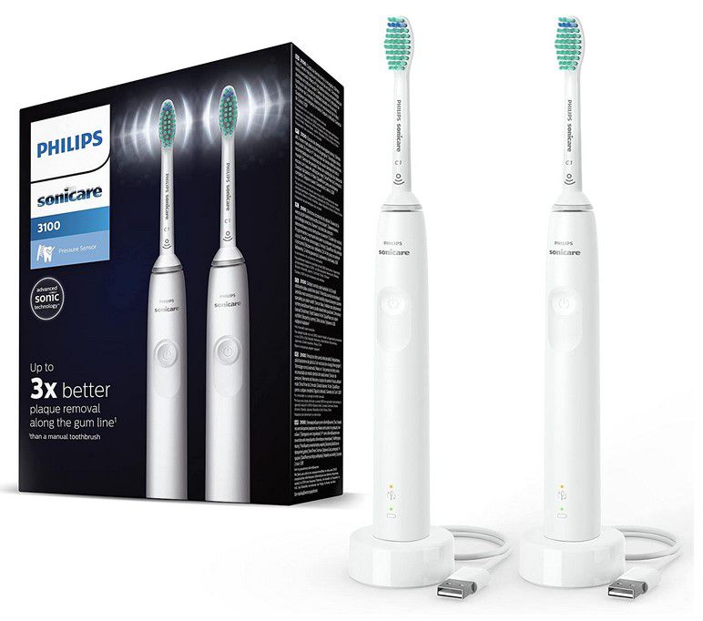 Doppelpack: Philips Sonicare HX3671/14 eSchallzahnbürste für 44,63€ (statt 78€)