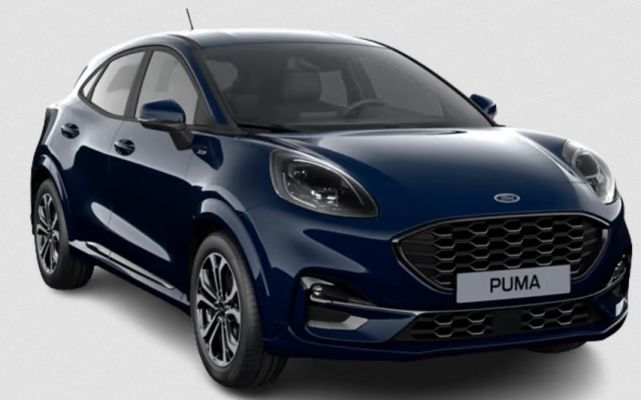 Privat: Ford Puma ST LINE mit 125PS Hybrid für 231€ mtl.   LF: 0,74