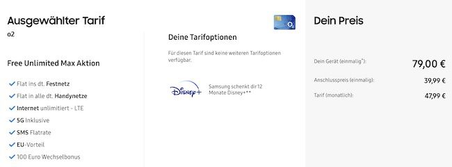 🔥 Samsung Galaxy S22 Ultra für 79€ + o2 Allnet Flat unlimited LTE/5G für 47,99€ mtl. + 100€ Bonus
