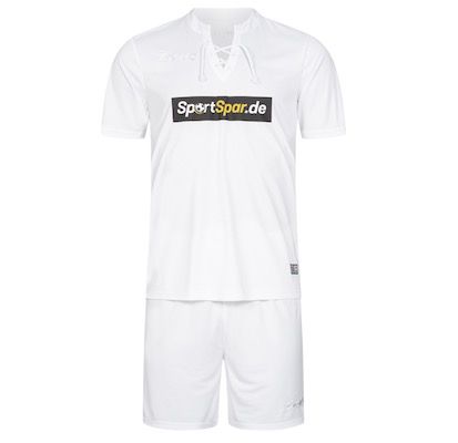 Zeus x Sportspar Legend Fußball Set Trikot mit Shorts in Weiß für 13,94€ (statt 23€)