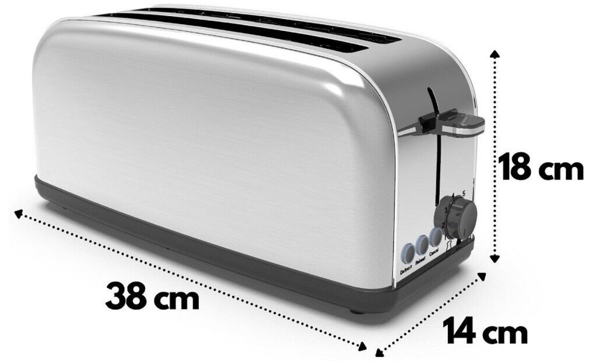 STEINBORG SB 2070 Edelstahl Toaster 4 Scheiben für 29,99€ (statt 40€)