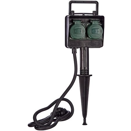 Brennenstuhl Garten-Steckdose 2-fach mit Erdspieß für 8,95€ (statt 15€)