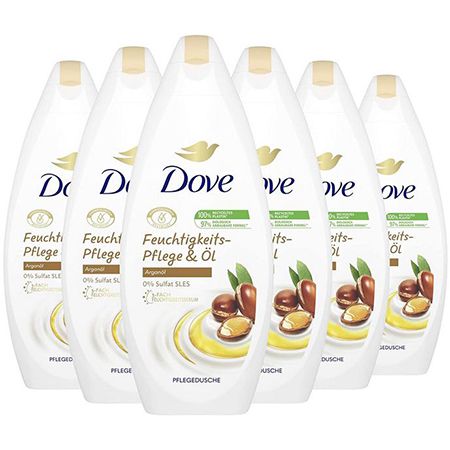 6er Pack Dove Feuchtigkeits-Pflege &#038; Öl Pflegedusche 6 x 250ml ab 7,44€ (statt 9€) &#8211; Prime