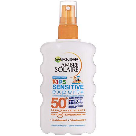 Garnier Ambre Solaire Sensitive Expert plus Sonnenschutz-Spray für Kinder LSF 50 ab 7€ (statt 10€) &#8211; Prime