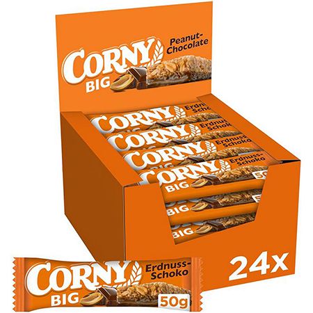 24er Pack Corny Big Erdnuss-Schoko, Müsliriegel ab 12,24€ (statt 18€)
