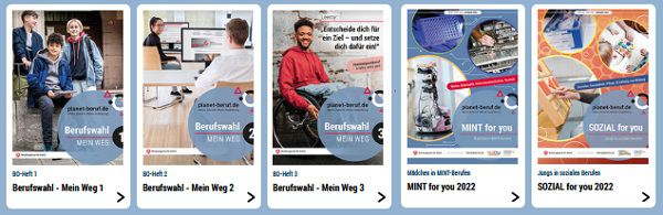 Hefte, Arbeitsblätter, Checklisten o.ä. zum Thema Berufswahl gratis downloaden
