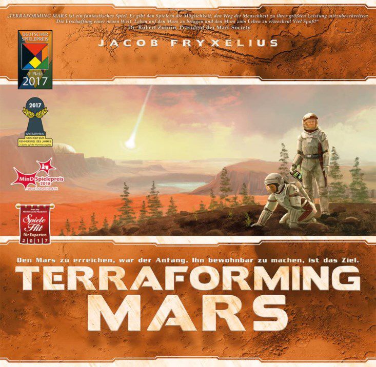 Terraforming Mars   Kompetitives komplexes Strategiespiel (Nominierung Kennerspiel 2017) für 44,90€ (statt 60€)