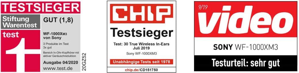 Sony WF 1000XM3 True Wireless Noise Cancelling Kopfhörer für 87€ (statt 97€)