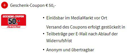 Vodafone Daten Flat mit 21,6 Mbit/s und 3GB Datenvolumen für mtl. 4,99€ + 50€ Media Markt Gutschein