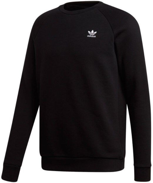adidas Originals Herren Sweatshirt Essential Crew in Schwarz aus 100% Baumwolle für 32,21€ (statt 40€)