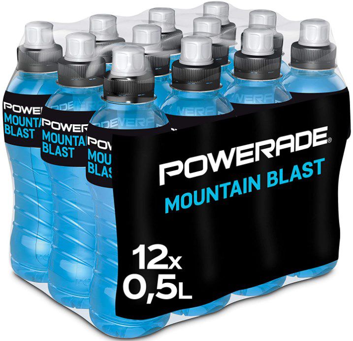 12er Pack Powerade Sports Mountain Blast Iso Drink ab 9,50€ + Pfand (statt 13€) &#8211; Prime