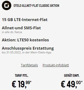 Xiaomi 11T Pro 5G mit 256GB für 49€ + otelo Vodafone Allnet Flat mit 15GB LTE für 19,99€ mtl.