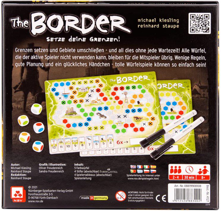 The Border Würfelspiel (4127) von NSV für 8,65€ (statt 14€)   Prime