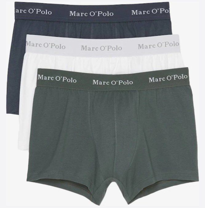 3er Pack Marc OPolo Boxershorts Trunks mit Stretch Anteil von S bis XXL für 33,92€ (statt 40€)