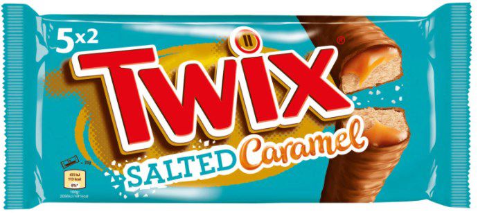 4x 5er Twix Salted Caramel Doppel Schokoriegel für 6,42€ (statt 7,56€)