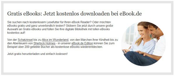 eBook.de: kostenlose eBooks zum downloaden