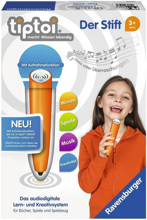 Ravensburger tiptoi Stift   Das audiodigitale Lern  und Kreativsystem für 21,99€ (statt 35€)
