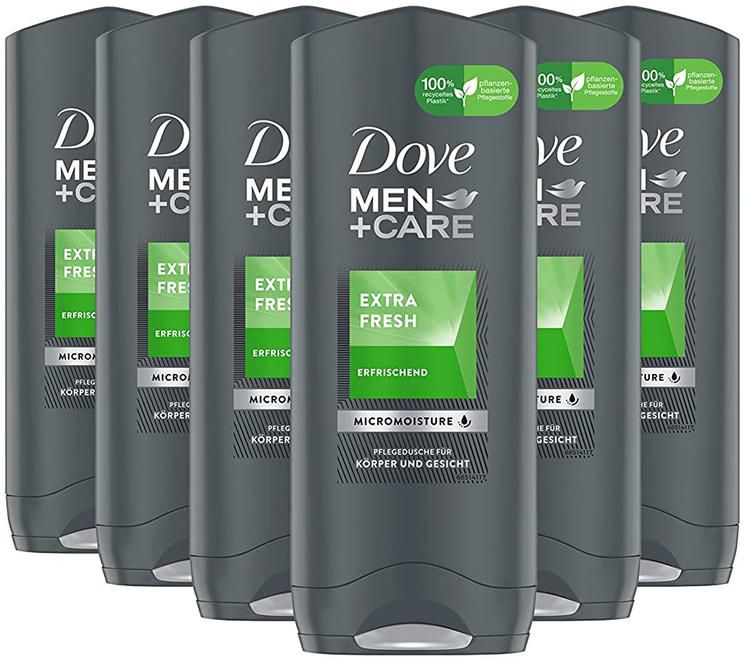 6x Dove Men + Care 3 in 1 Duschgel Extra Fresh 6 x 250ml ab 7,92€   Prime
