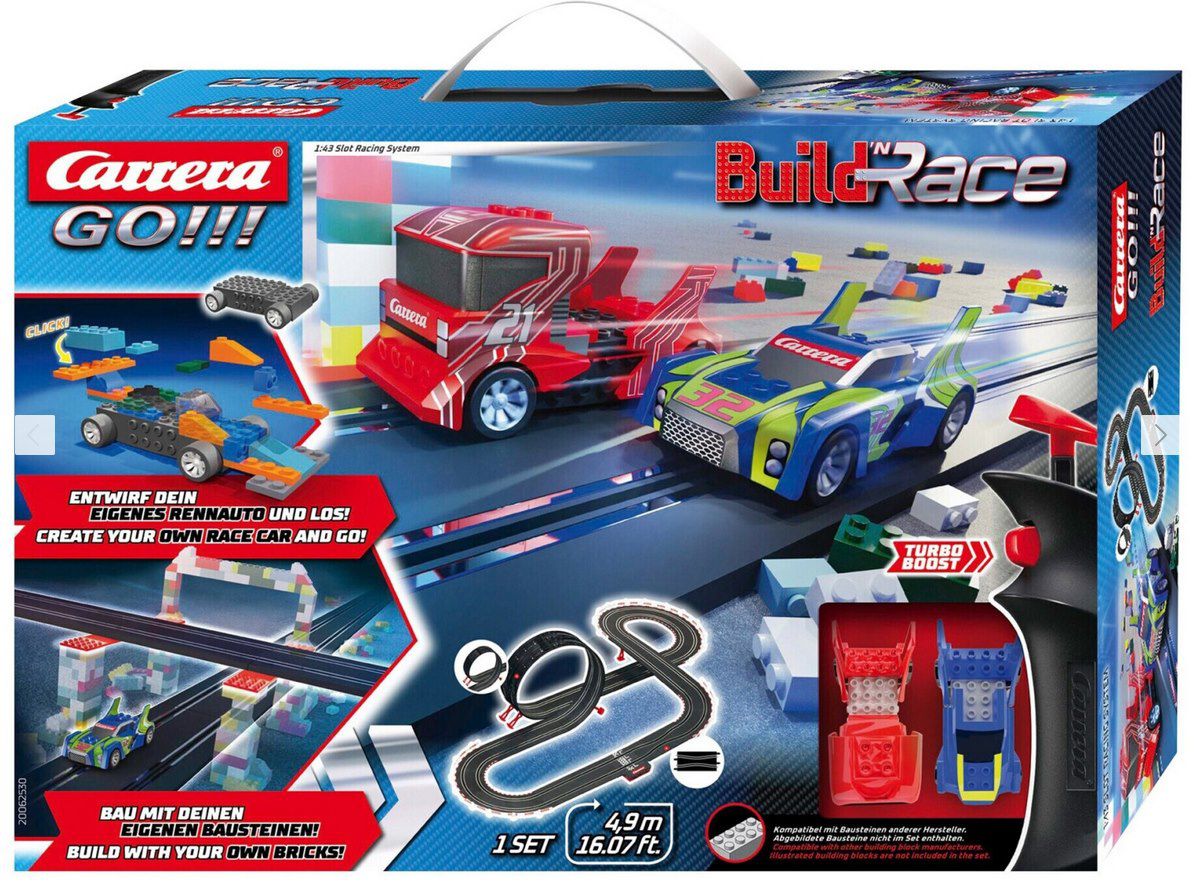 Carrera GO!!! Build n Race Rennstrecken Set 4,9m mit Looping für 34,99€ (statt 49€)