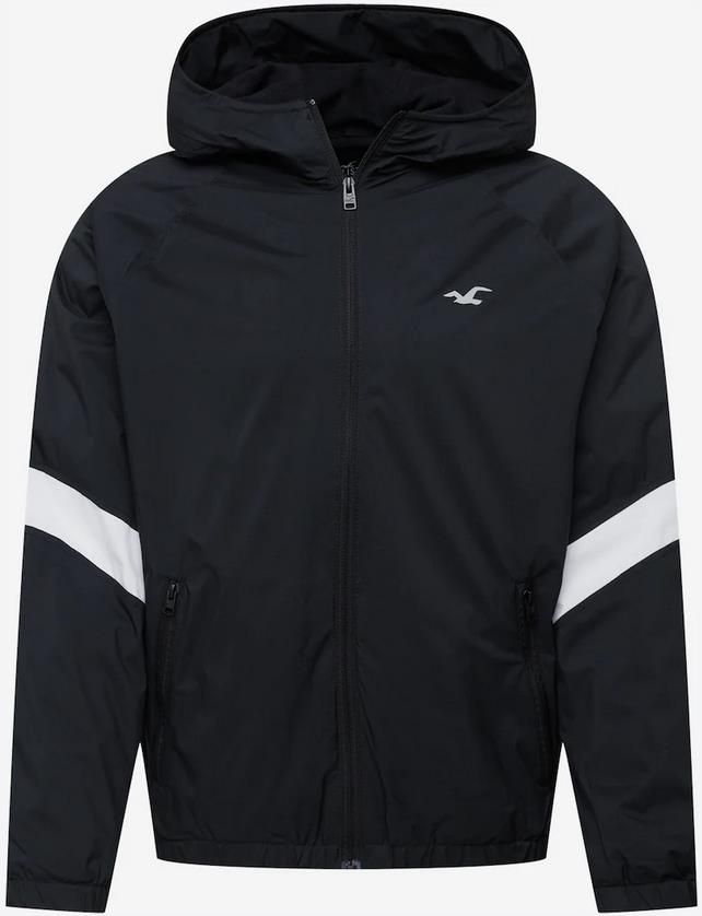 Hollister Herren Übergangsjacke in Schwarz für 76,42€ (statt 90€)   Gr: M   XL