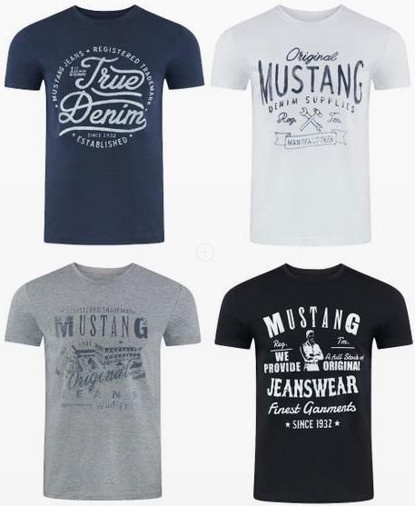 Jeans Direct: 4er Pack T Shirts ab 26,45€ zzgl. Versand   z.B. 4er Pack Mustang T Shirts für 29,99€ (statt 45€)