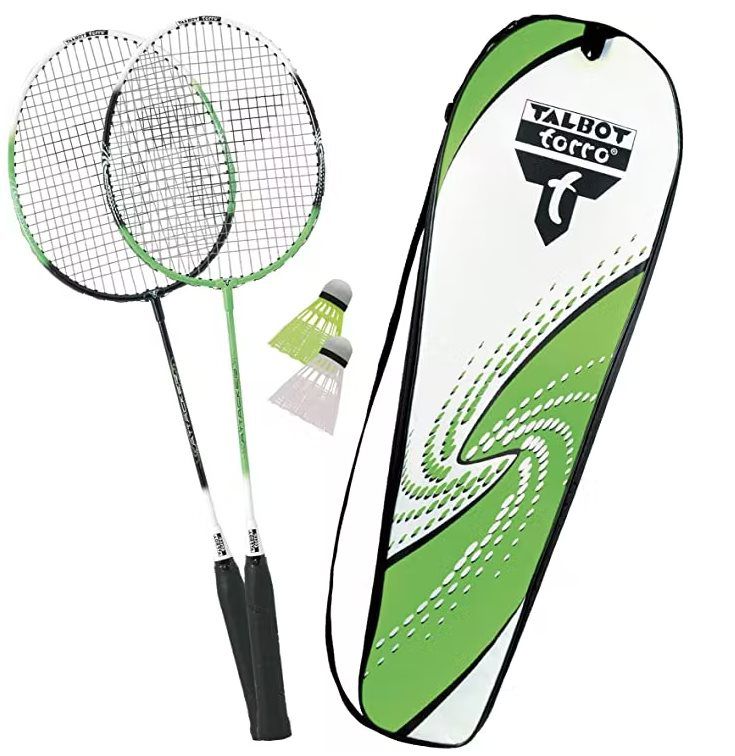 Talbot Torro Badminton Set 2 Attacker mit 2 Schlägern & Federbälle für 16,73€ (statt 22€)