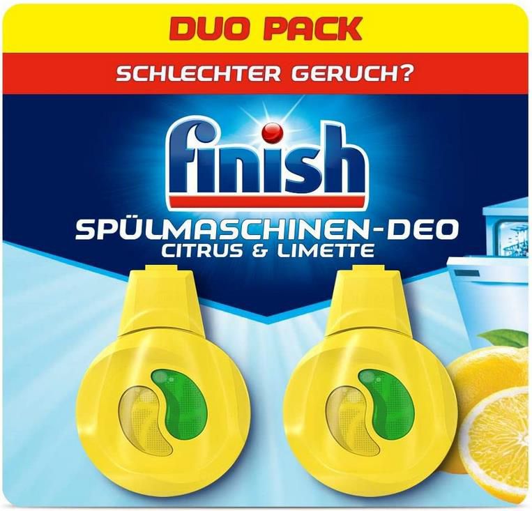 4x Finish Spülmaschinen Deo Citrus und Limette ab 9,57€ (statt 12€)   Prime