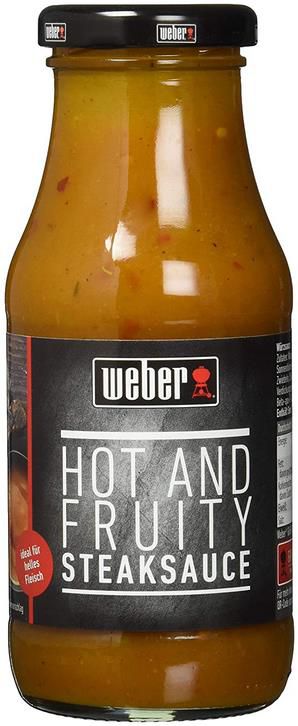 6er Pack Weber Steaksauce Hot and Fruity 6 x 240 ml ab 17,04€ (statt 23€)   Prime