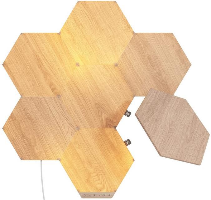 Nanoleaf LEDs bei Amazon   z.B. 3er Nanoleaf Elements Wood Look für 49,99€ (statt 64€)