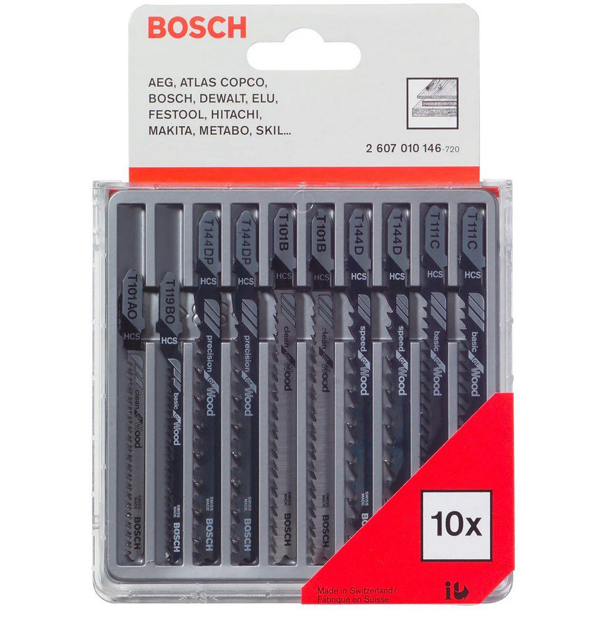 Bosch Professional Holz Stichsägeblatt Set mit T Schaftaufnahme für 5,12€ (statt 10€)   Prime