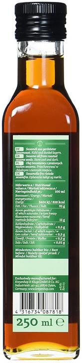 4x Diamond Sesamöl, geröstet, 100%   4x 250 ml ab 12,56€ (statt 20€)   Prime