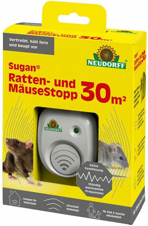 Neudorff Sugan Ratten  und Mäuse Stopp   30qm Ultraschall Abwehr für 19,99€ (statt 25€)