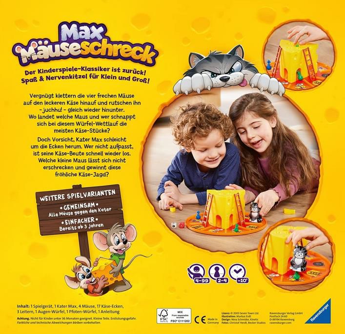 Ravensburger 24562   Max Mäuseschreck   Würfel Laufspiel für 15,99€ (statt 22€)